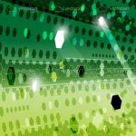 Abstract Futuristic Green Background